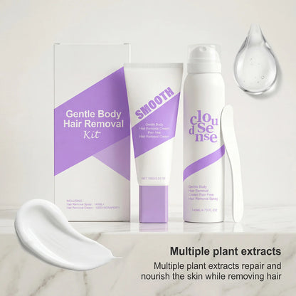 Hair Removal Cream Underarm Leg Intimate Areas Painless Hair Remover Soothing Skin Discomfort Growth Inhibitor Depilatory Cream