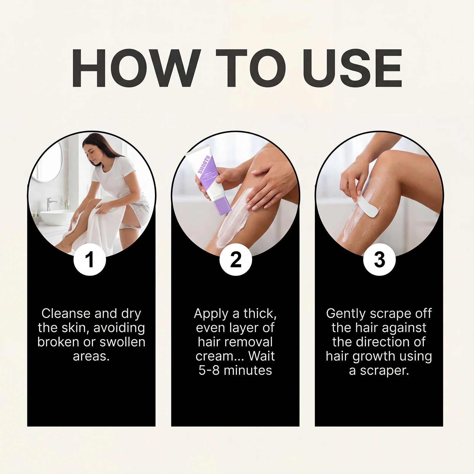 Hair Removal Cream Underarm Leg Intimate Areas Painless Hair Remover Soothing Skin Discomfort Growth Inhibitor Depilatory Cream