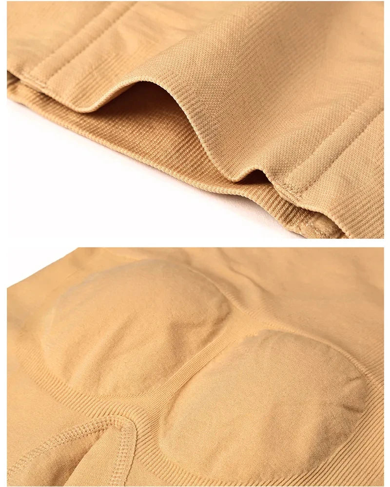 Women'S High Waist Flat Angle Shaper Pants Postpartum Buttocks Lifting Body Shaping Pants Slim Shorts Waist Trainer