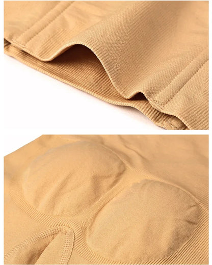 Women'S High Waist Flat Angle Shaper Pants Postpartum Buttocks Lifting Body Shaping Pants Slim Shorts Waist Trainer