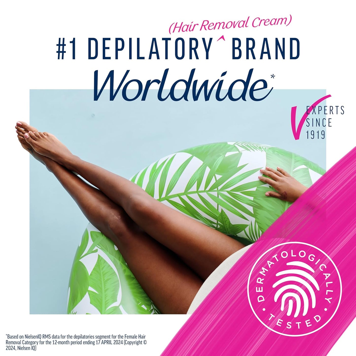 Sensitive Skin Hair Removal Cream for Women, Painless Bikini Hair Removal Gel, Dermatologically Tested Depilatory Cream for Bikini Line, Legs, Arms, Underarms, 13.5 FL OZ Pump Bottle with Tool