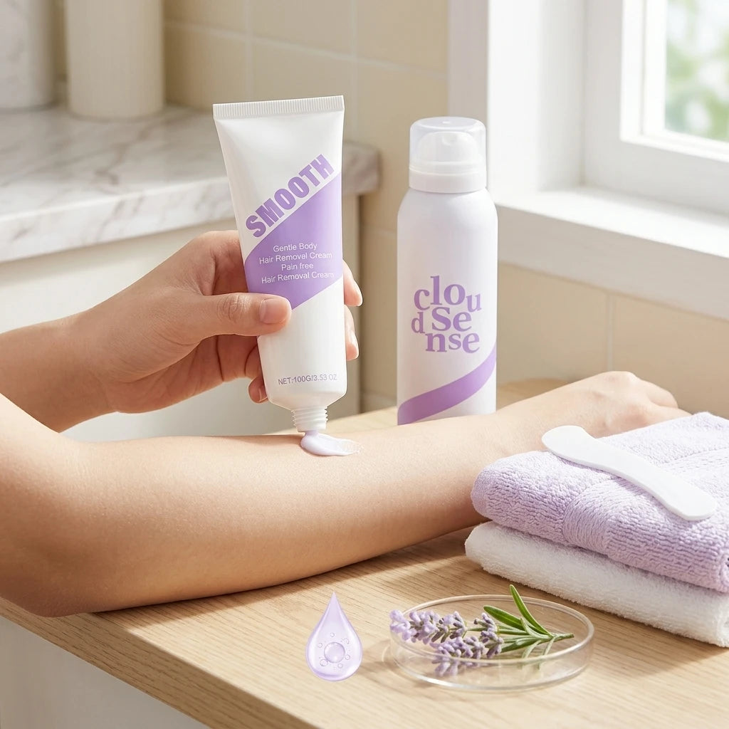 Hair Removal Cream Underarm Leg Intimate Areas Painless Hair Remover Soothing Skin Discomfort Growth Inhibitor Depilatory Cream